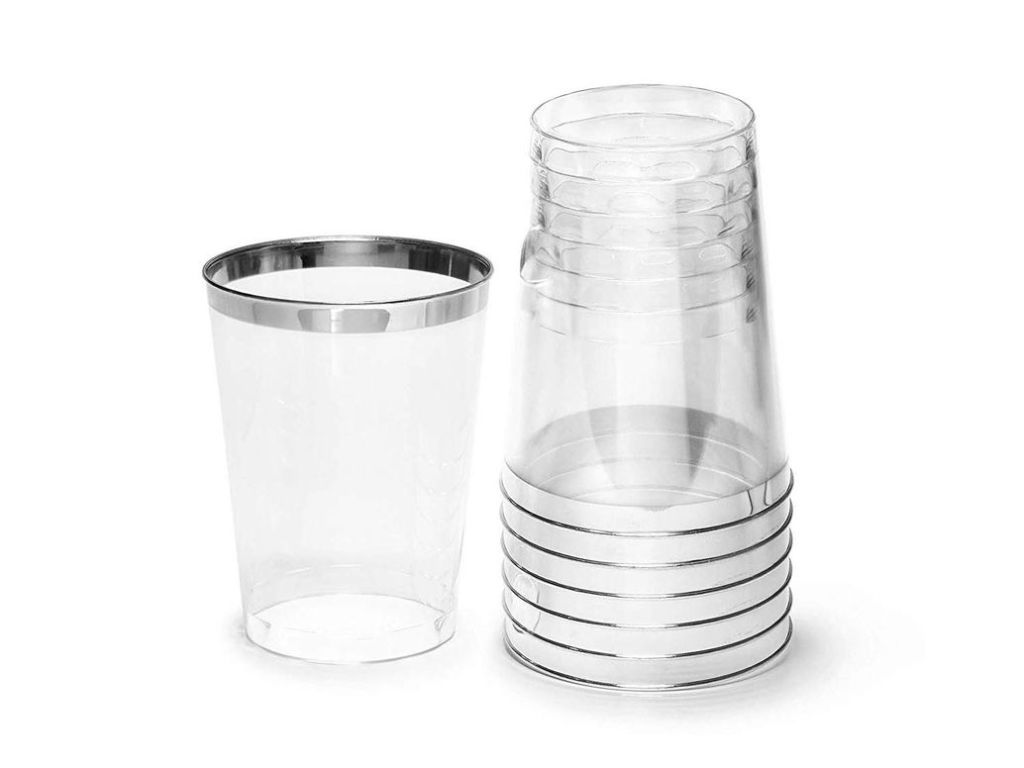 Occasions 100 pcs Wedding Party Disposable Plastic tumblers Cups