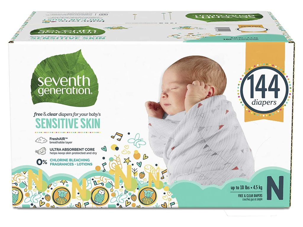 Seventh Generation Baby Diapers for Sensitive Skin