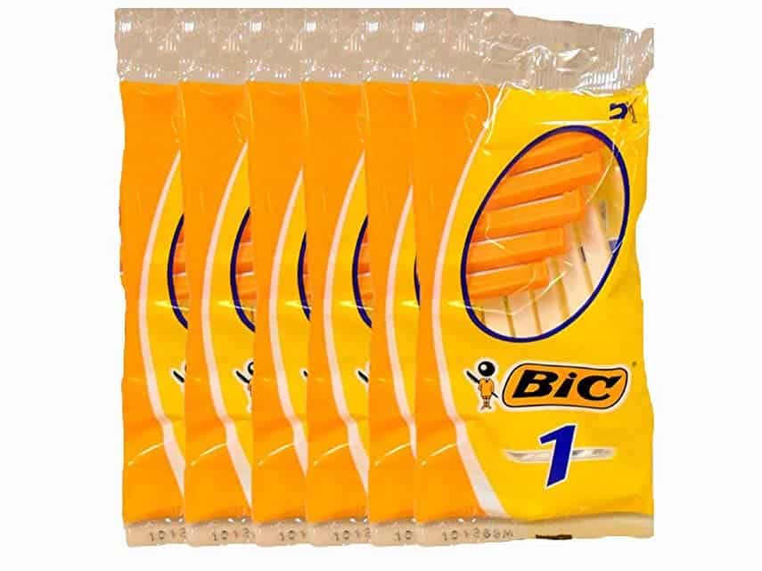 Bic Disposable Razor Shavers Normal Single Blade 5Count (Pack of 6)