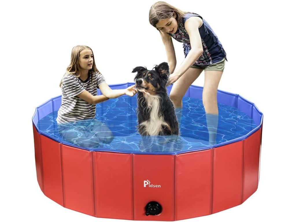 Pidsen Foldable Pet Swimming Pool Portable Dog Pool Kids Pets Dogs Cats Outdoor Bathing Tub Bathtub Water Pond Pool & Kiddie Pools