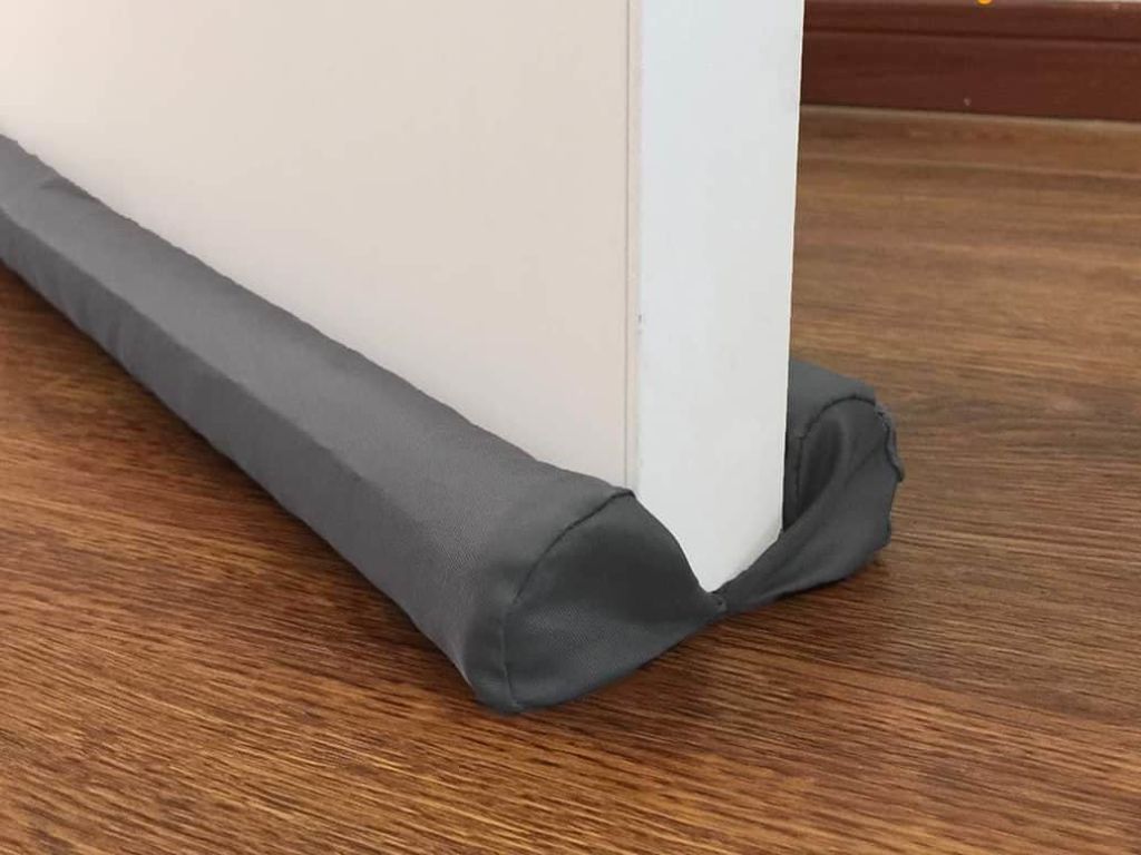 MAXTID Under Door Draft Stopper 32 to 38 inches Grey Adjustable Insulation Sound Proof Door Air Draft Blocker for Noise Light Smell Stopper