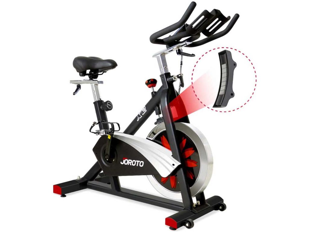JOROTO Belt Drive Indoor Cycling Bike with Magnetic Resistance Exercise Bikes Stationary Bike