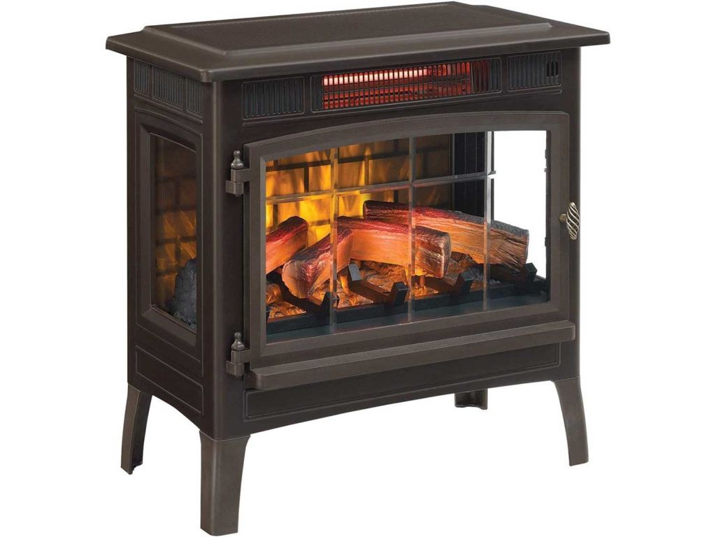 Duraflame 3D Infrared Electric Fireplace Stove with Remote Control - Portable Indoor Space Heater - DFI-5010 (Bronze)