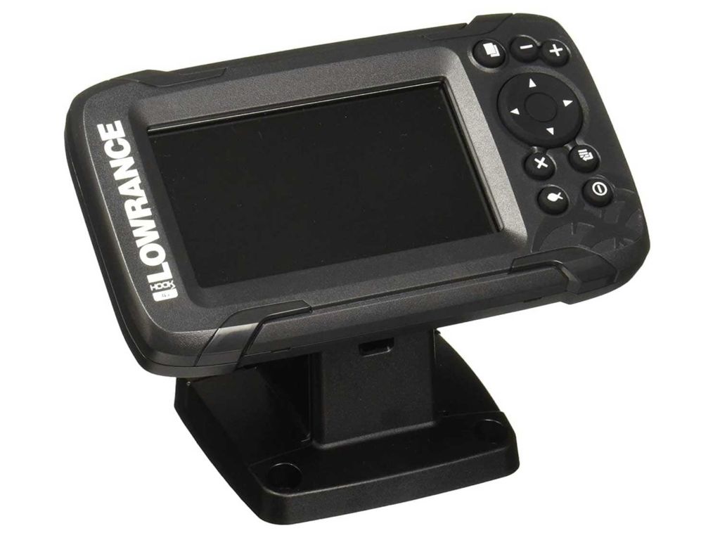 Lowrance HOOK2 4X - 4-inch Fish Finder with Bullet Skimmer Transducer, Gray, One Size