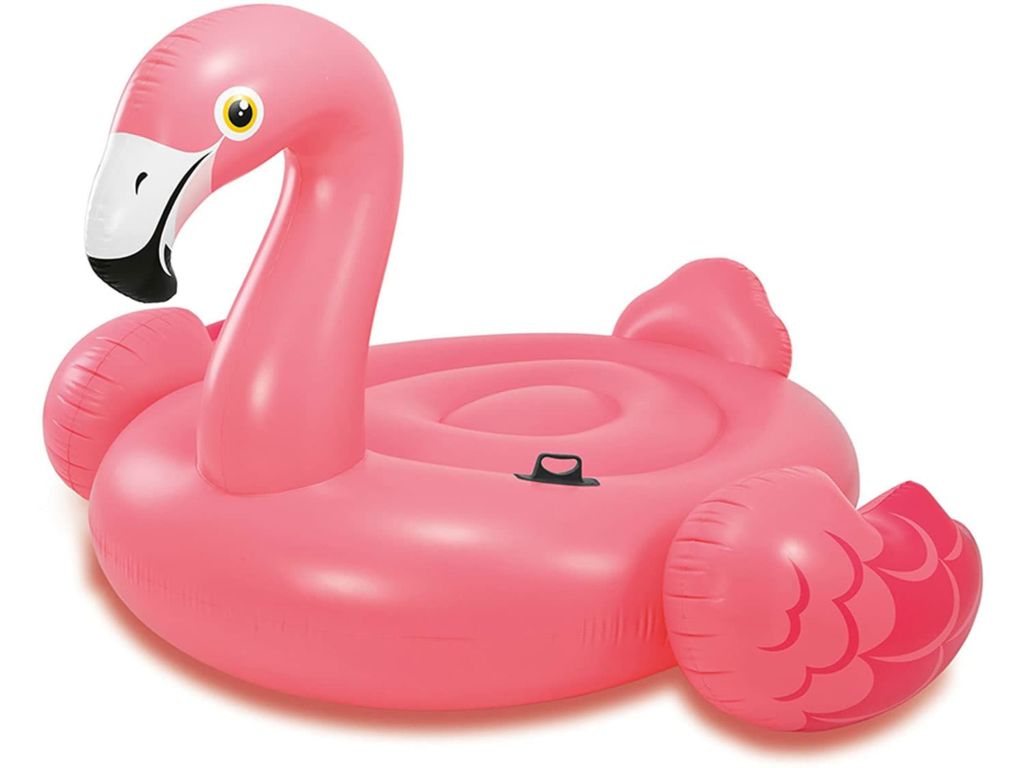 Intex Mega Flamingo, Inflatable Island, 86in X 83in X 53.5in, Pink, Mega Float (56288EP)