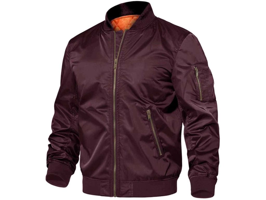 TACVASEN Men's Jackets-Windproof Bomber Jacket Full Zip Winter Warm Padded Coats Outwear