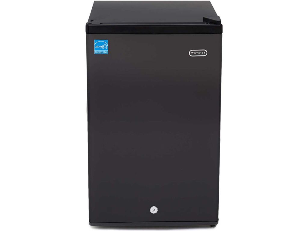 Whynter Black CUF-301BK 3.0 cu. ft. Energy Star Upright Freezer with Lock