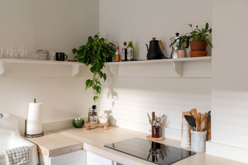 Clean sunlit kitchen