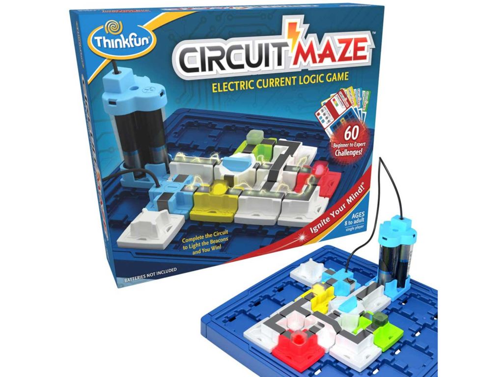 ThinkFun Circuit Maze Electric Current Brain Game and STEM Toy for Boys and Girls Age 8 and Up - Toy of the Year Finalist, Teaches Players about Circuitry through Fun Gameplay