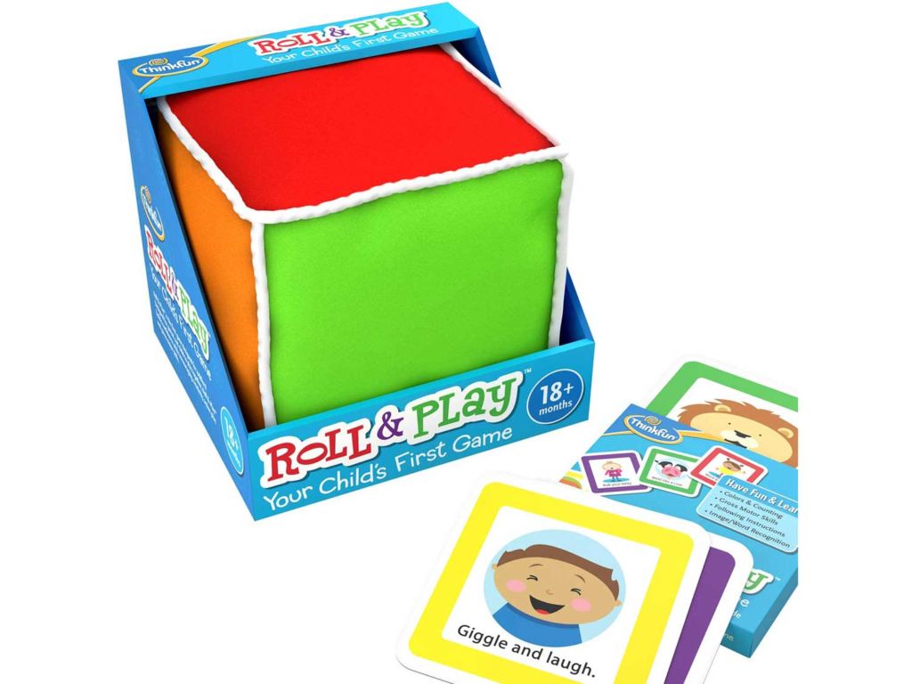 ThinkFun Roll and Play Game for Toddlers - Your Child's First Game! Award Winning and Fun Toddler Toy for Parents and Kids 18 Months and Older