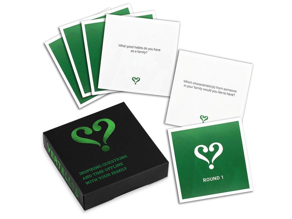 Vertellis Family Edition | Thoughtful Conversation Starters for Families | Family Card Games for Communication Building | Icebreaker Game Created for Parents and Their Children by Vertellis