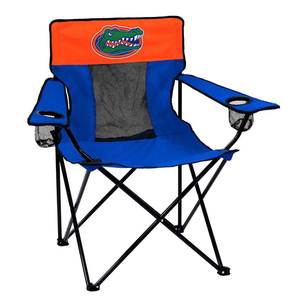 Logo Brands NCAA Collegiate Unisex Adult Elite Chair with Two Cups Holder, One Size, Multicolor
