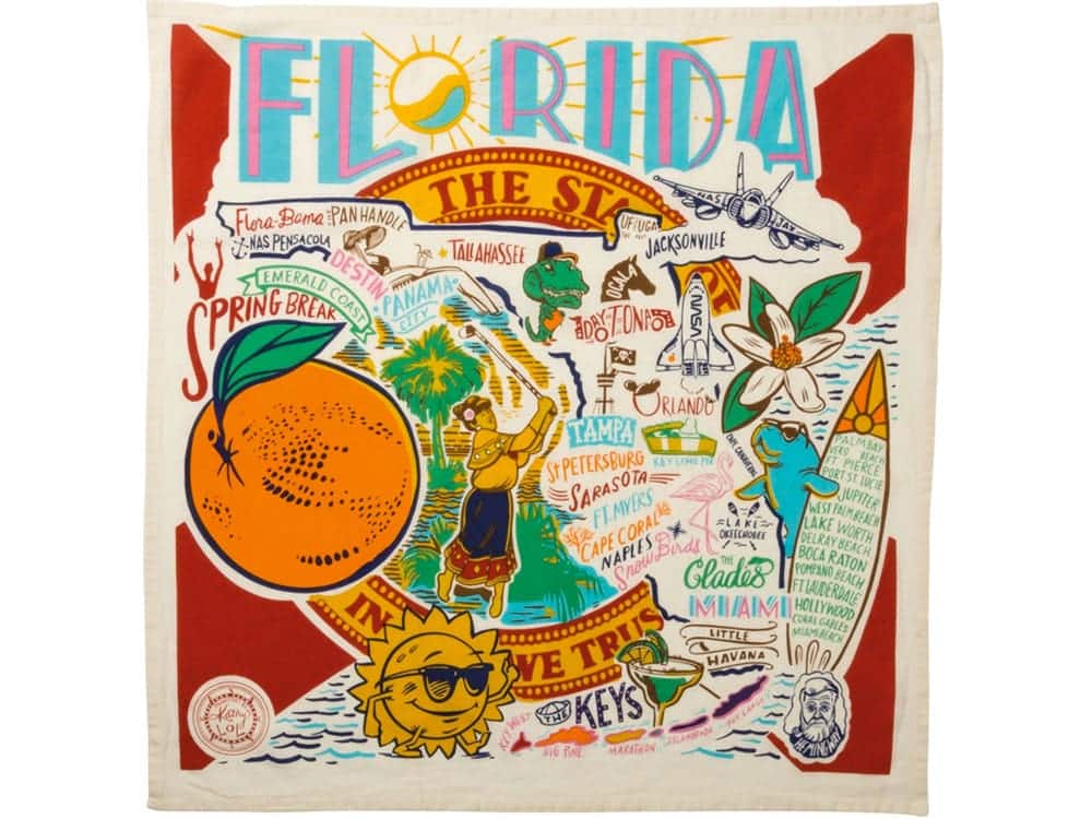 florida tea towel