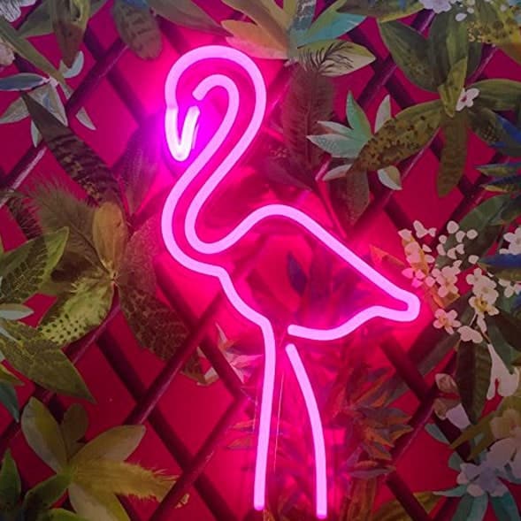 neon flamingo light