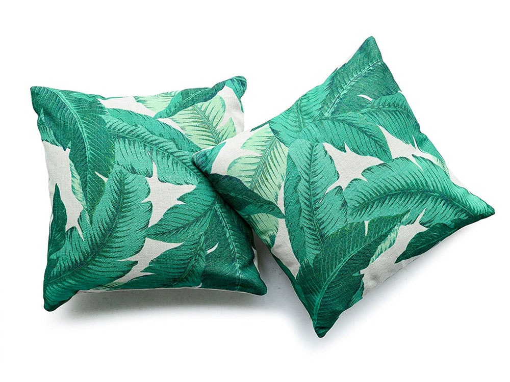 palm leaf pillows