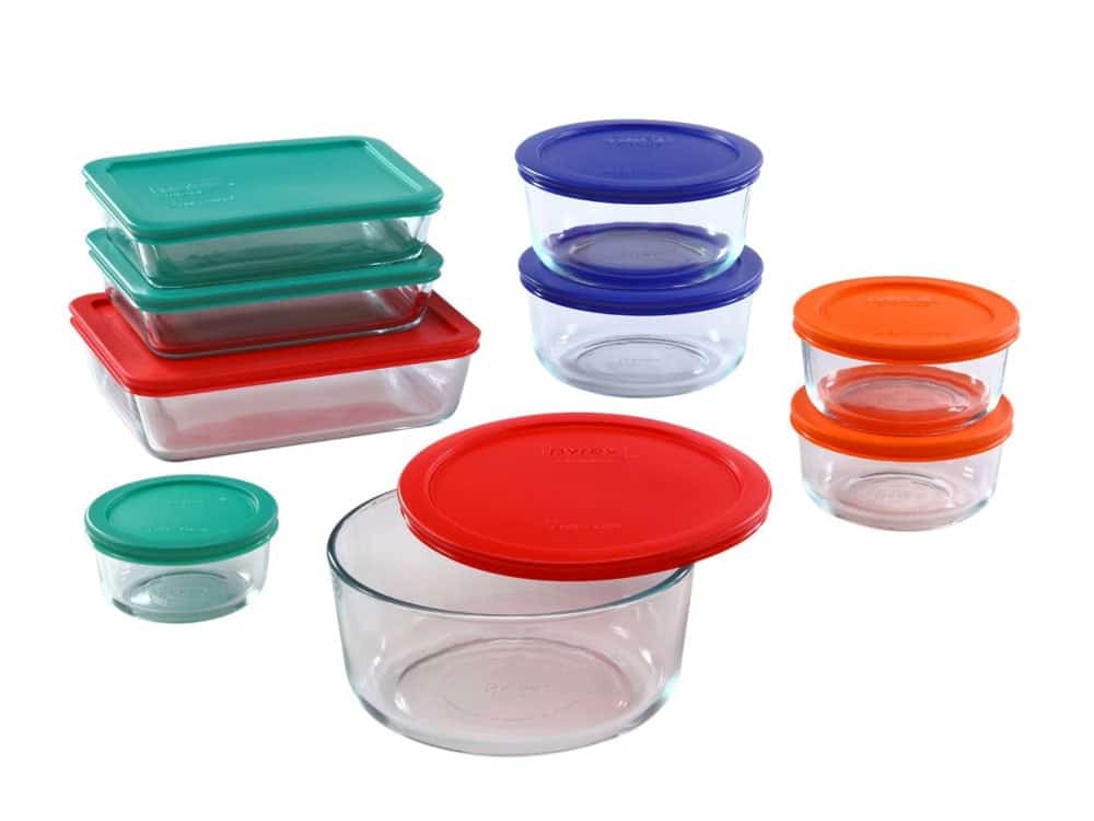 pyrex, tupperware