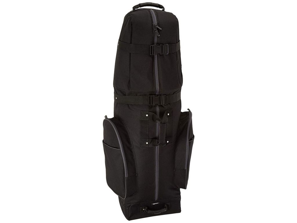 AmazonBasics Soft-Sided Golf Club Travel Bag Case With Wheels - 50 x 13 x 15 Inches, Black