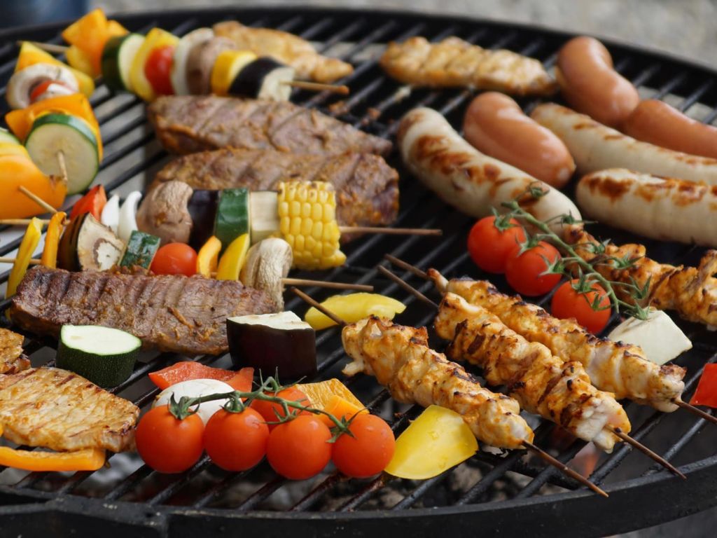 Food on a grill