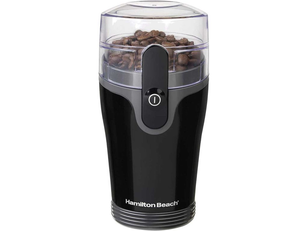 Hamilton Beach Fresh Grind 4.5oz Electric Coffee Grinder for Beans, Spices and More, Stainless Steel Blades, Black (80335R)