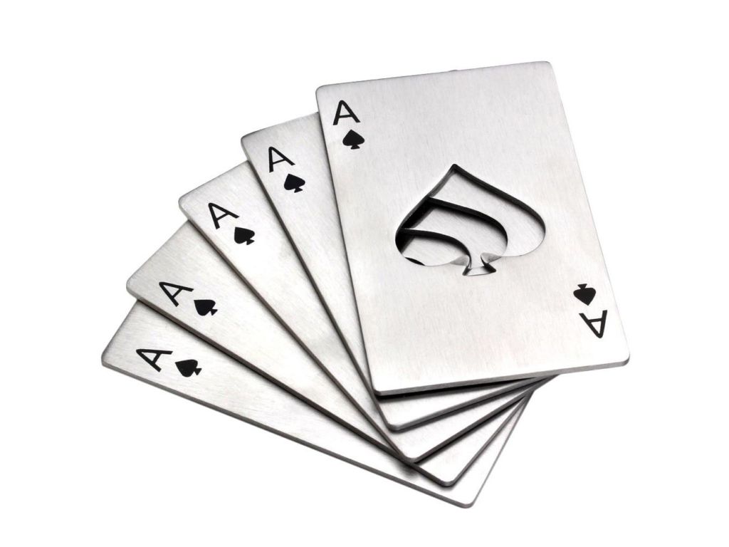 playing card bottle opener