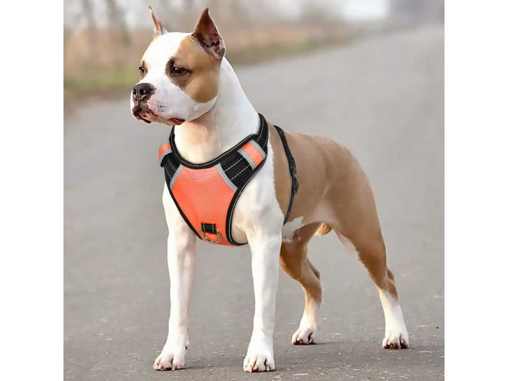 BABYLTRL Big Dog Harness No Pull Adjustable Pet Reflective Oxford Soft Vest for Large Dogs Easy Control Harness