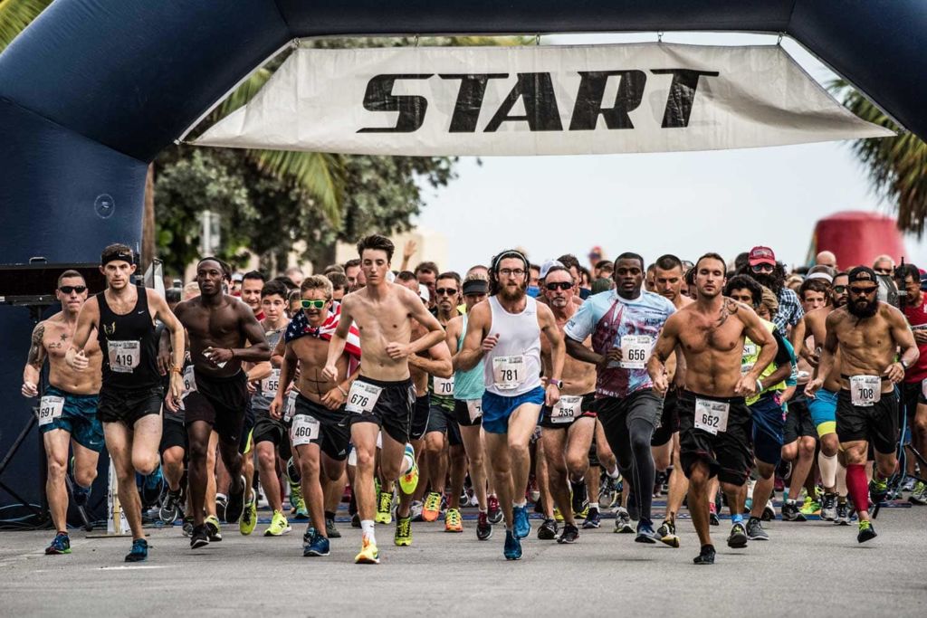 key west marathon runners