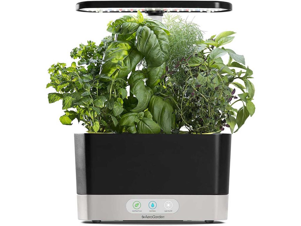 AeroGarden Harvest-Black Indoor Hydroponic Garden