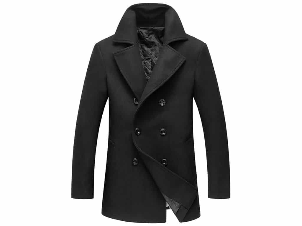 Chouyatou Double Breasted Pea Coat