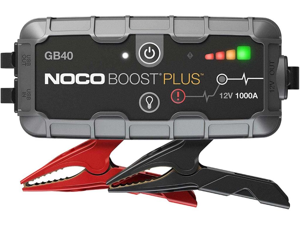 NOCO Boost Plus GB40 1000 Amp 12-Volt UltraSafe Portable Lithium Jump Starter, Car Battery Booster Pack, And Jumper Cables For Up To 6-Liter Gasoline And 3-Liter Diesel Engines