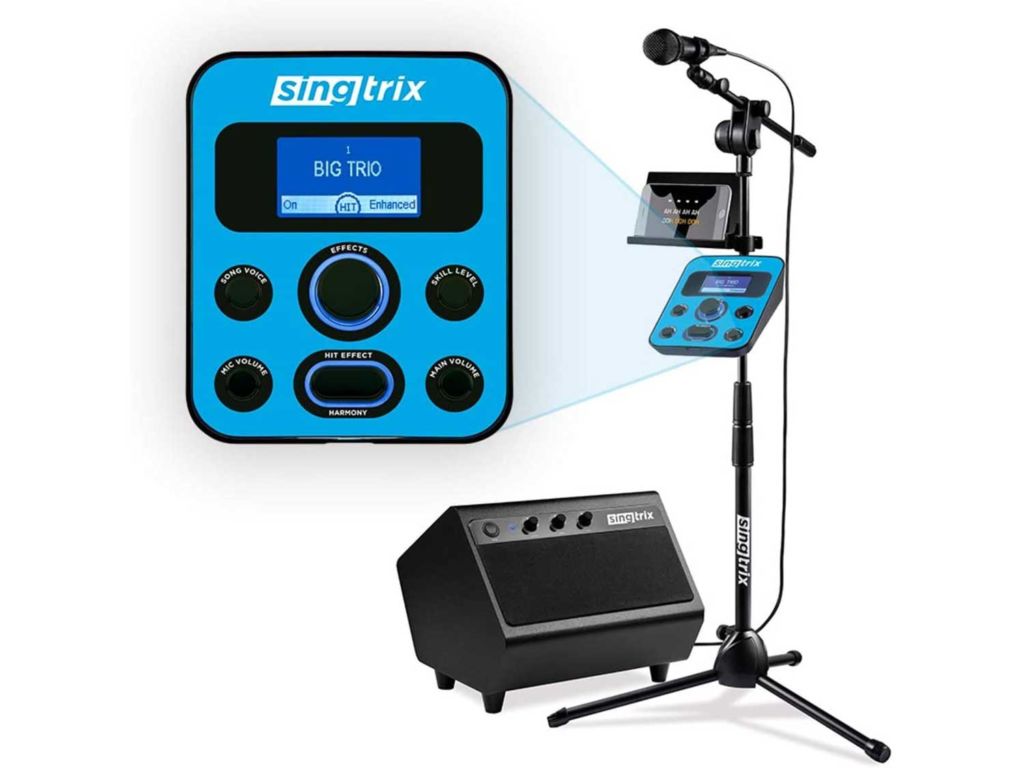 Singtrix Party Bundle Second Edition Karaoke Machine for Kids and Adults as seen on Shark Tank - Includes Microphone, Speaker and Pro Voice Tuning Technology and Effects