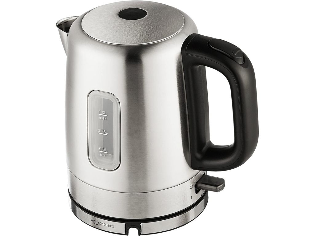 AmazonBasics Stainless Steel Portable Electric Hot Water Kettle