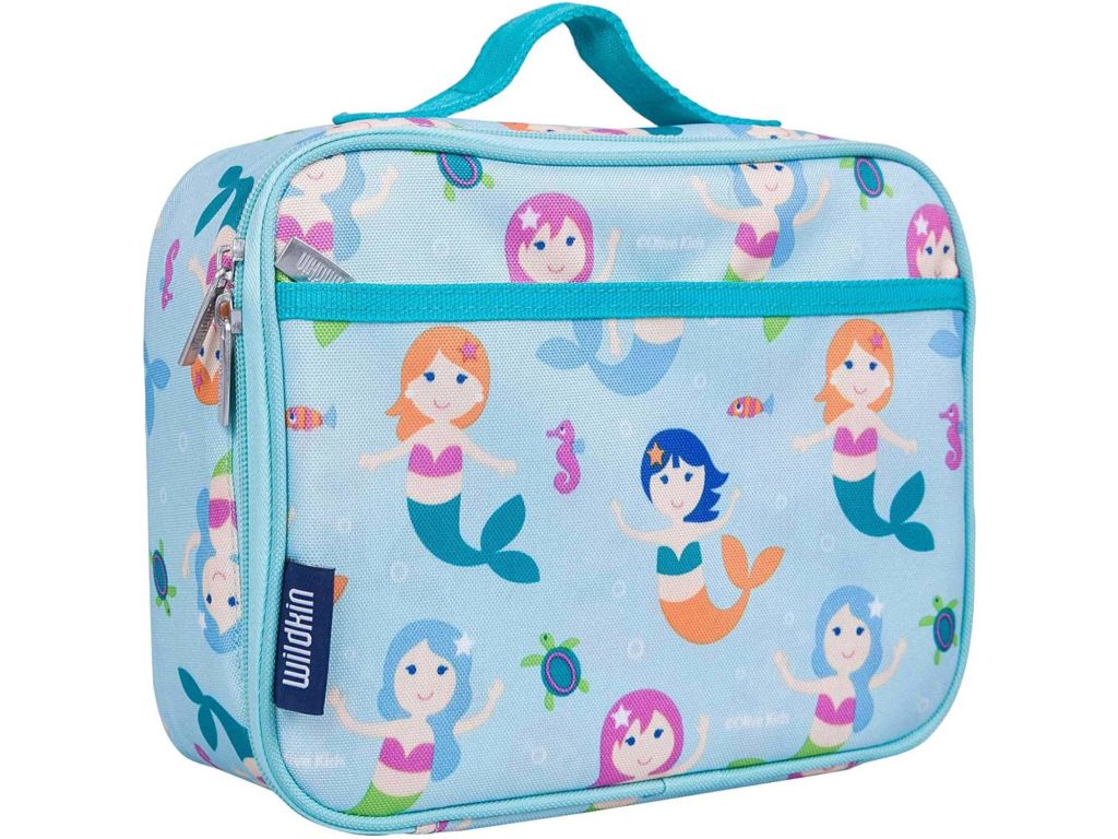 Wildkin Olive Mermaids Kids Insulated Lunch Box for Boys and Girls, Perfect Size for Packing Hot or Cold Snacks for School and Travel, Mom's Choice Award Winner, BPA