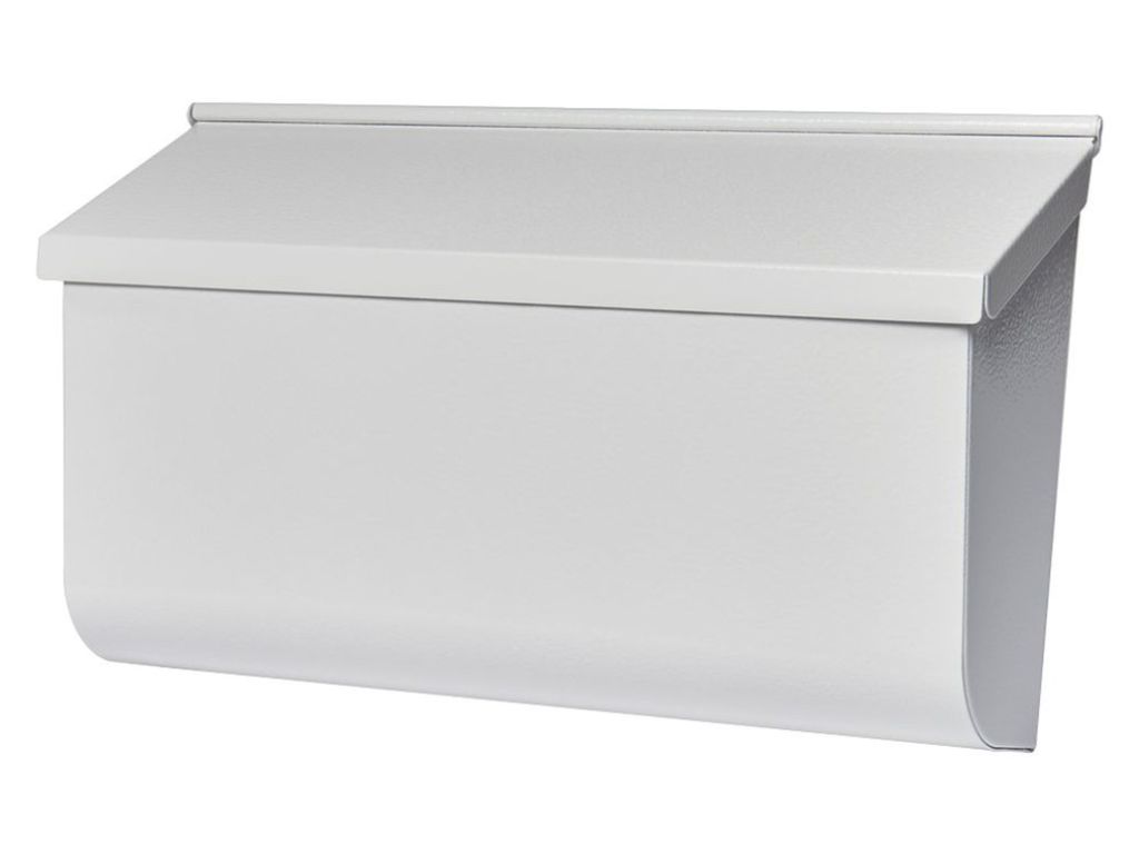 Gibraltar Mailboxes Woodlands Medium Capacity Galvanized Steel White, Wall-Mount Mailbox, L4009WW0 by Gibraltar Mailboxes