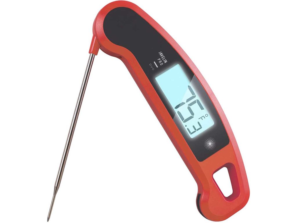 Lavatools Javelin PRO Duo Ambidextrous Backlit Professional Digital Instant Read Meat Thermometer for Kitchen, Food Cooking, Grill, BBQ, Smoker, Candy, Home Brewing, Coffee, and Oil Deep Frying