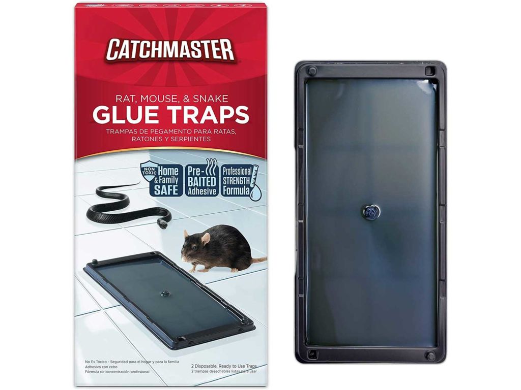 Catchmaster Baited Rat, Mouse and Snake Glue Traps - 12 Glue Trays