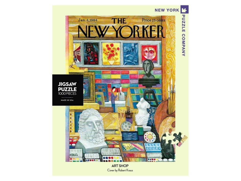 New York Puzzle Company - New Yorker Art Shop - 1000 Piece Jigsaw Puzzle