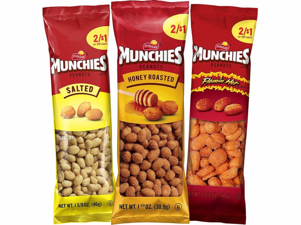 Munchies Peanut Variety Pack (Salted, Flamin' Hot, Honey Roasted)