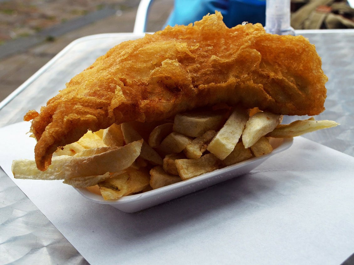 fried fish and french fries