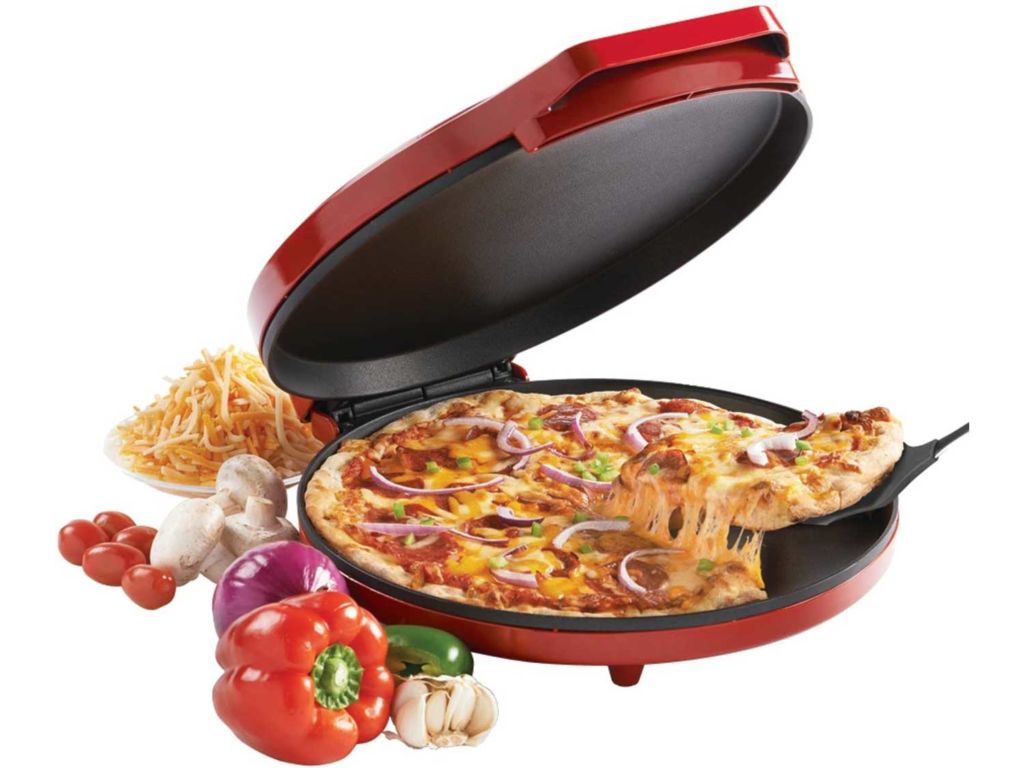 Betty Crocker BC-2958CR Pizza Maker, 1440 Watts, Red, 2.3, Metal