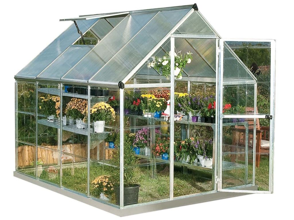 Outsideview Palram Hybrid Hobby Greenhouse