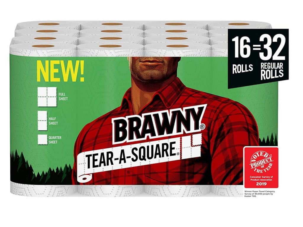 Brawny Tear-A-Square Paper Towels