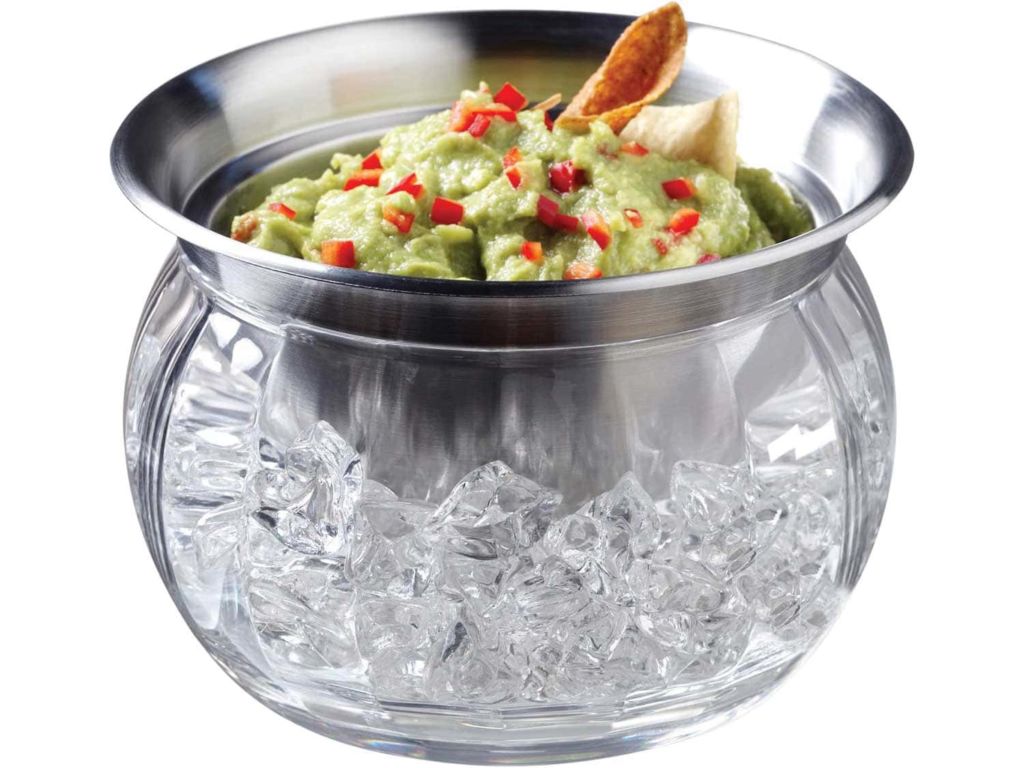 Prodyne Iced Dip-On-Ice Stainless-Steel Serving Bowl