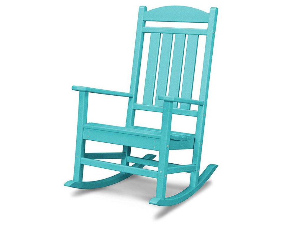 POLYWOOD R100AR Presidential Rocking Chair, Aruba