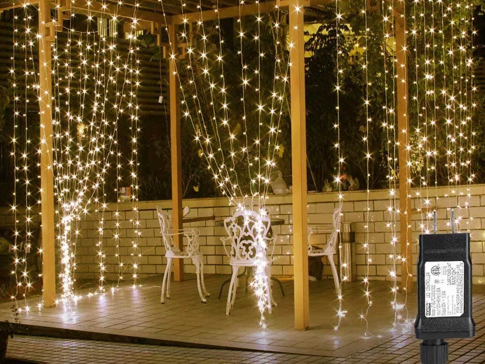 Lighting Ever Indoor Outdoor Curtain Lights