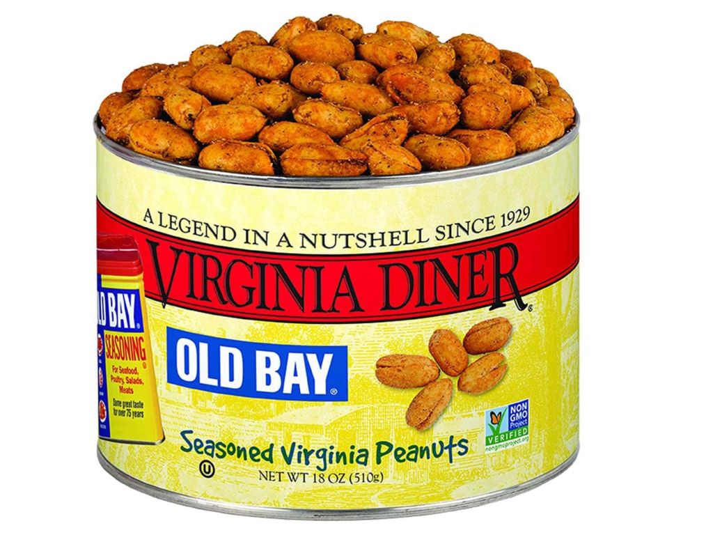 Virginia Diner Peanuts, Old Bay Seasoned, 18-Ounce