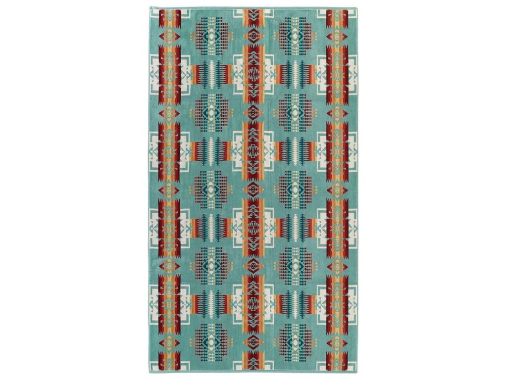 Oversized patterned beach towel