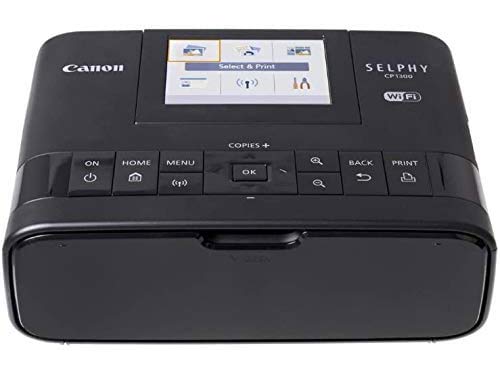 Canon Selphy CP1300 Wireless Compact Photo Printer with AirPrint and Mopria Device Printing, Black (2234C001)
