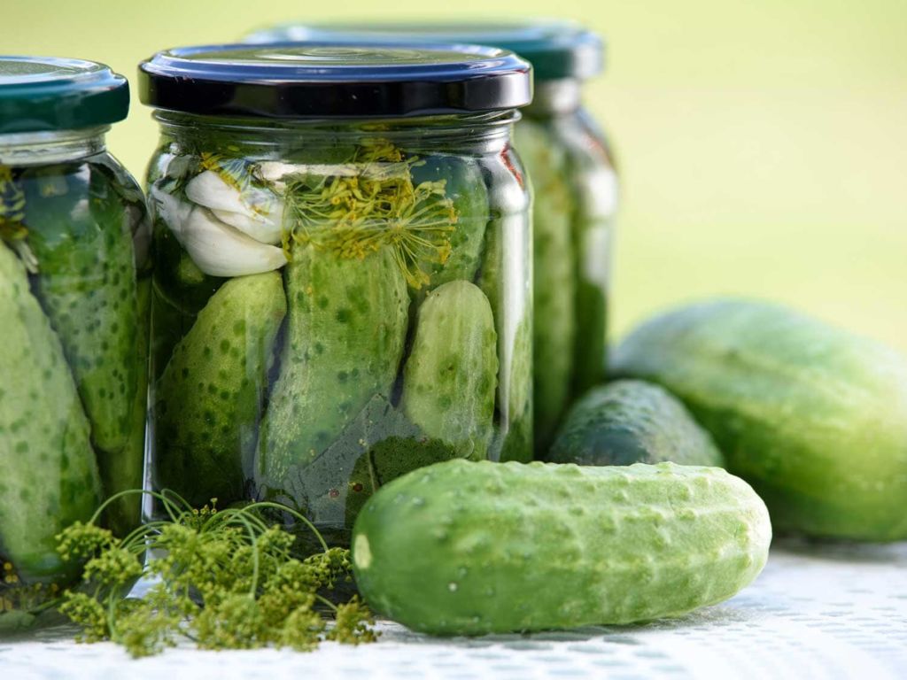 A jar of pickles