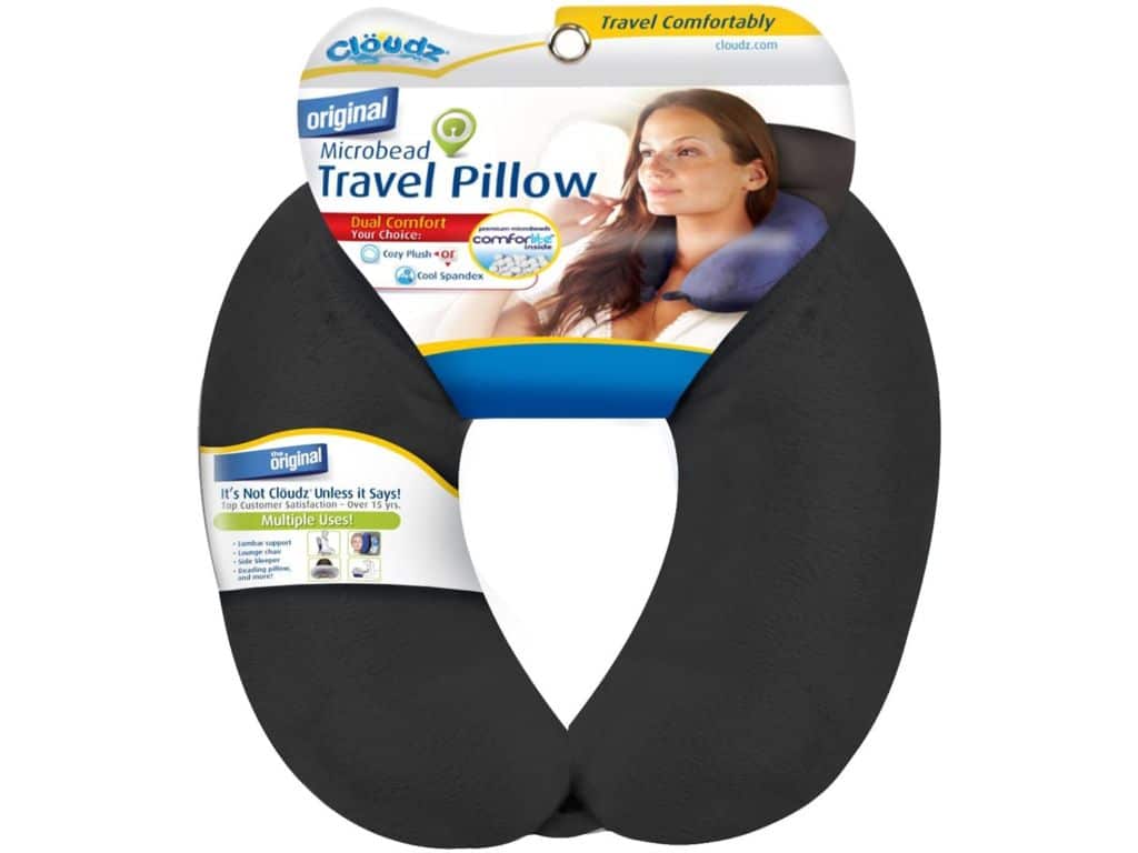 Cloudz Microbead Travel Neck Pillow