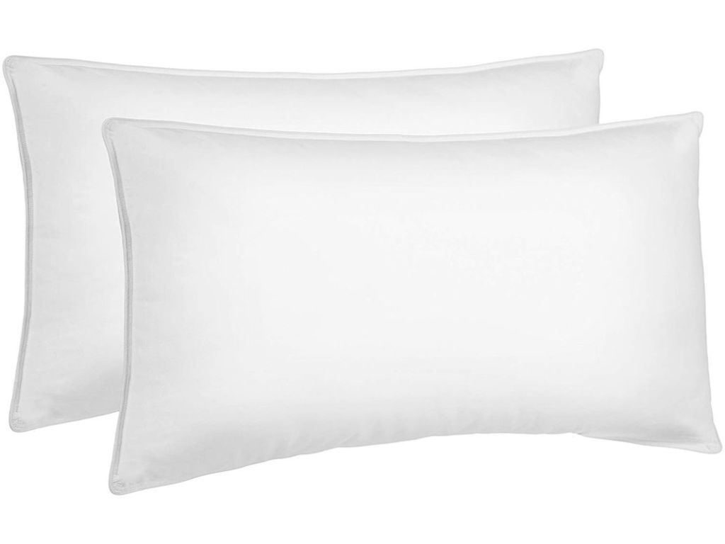 AmazonBasics Down Alternative Bed Pillows for Stomach and Back Sleepers